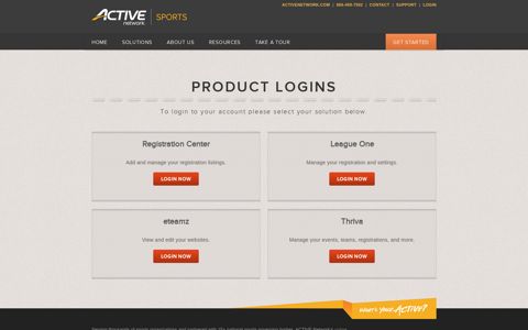 Product Logins - Sports League Management Software ...