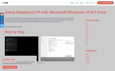 Setup Raspberry PI with Microsoft Windows 10 IoT Core ...