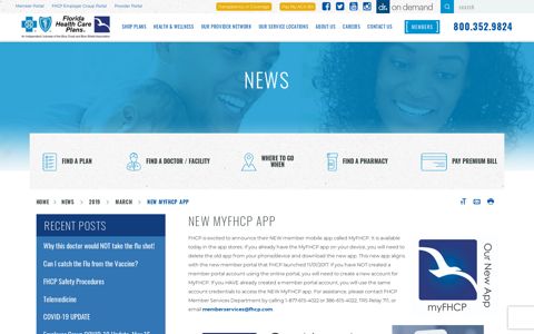 New MyFHCP App - Florida Health Care Plans