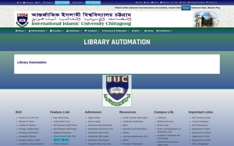 Library Automation | International Islamic University Chittagong