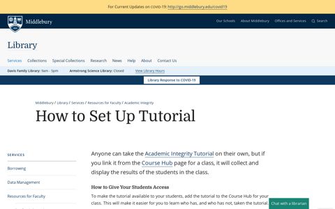 How to Set Up Tutorial | Middlebury Libraries
