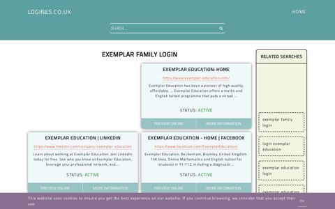 exemplar family login - General Information about Login