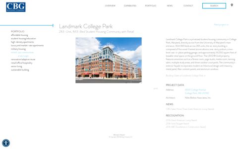 Landmark College Park - CBG Building Company