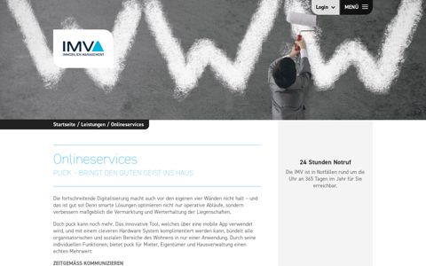 Onlineservices - IMV Immobilien Management