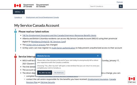My Service Canada Account - Canada.ca