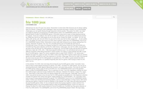 friv 1000 jeux - Amodemaces