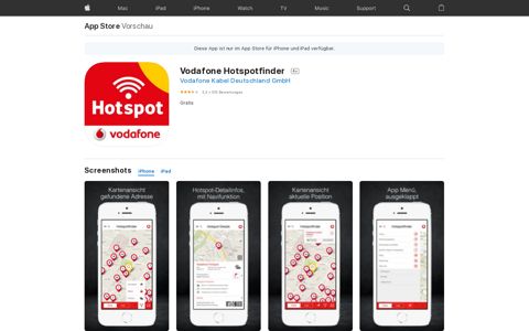 ‎Vodafone Hotspotfinder im App Store