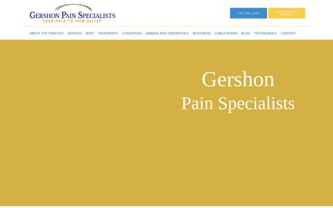 Gershon Pain Specialists: Bioidentical Hormone Specialists ...
