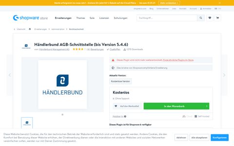 Händlerbund AGB-Schnittstelle (bis Version 5.4.6 ...