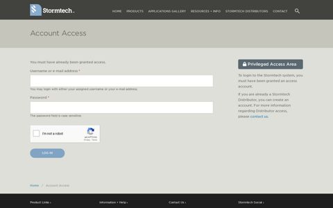 Account Access | Stormtech