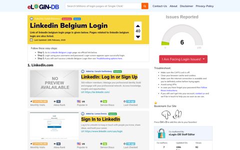 Linkedin Belgium Login