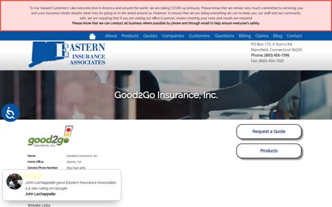 Good2Go Insurance, Inc. - Insurance Company