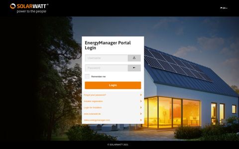 Login - EnergyManager Portal