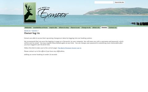 Owner log-in - The Best Of Exmoor - Holiday Cottages on ...