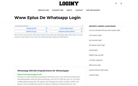 Www Eplus De Whatsapp Login ✔️ One Click Login - loginy.co.uk
