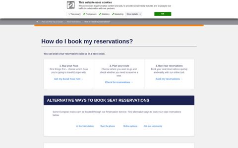How do I book my reservations? - Eurail.com