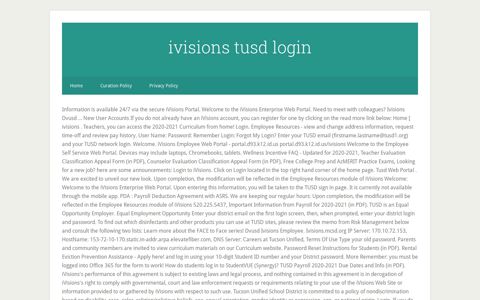 ivisions tusd login - Capital Crowd Control