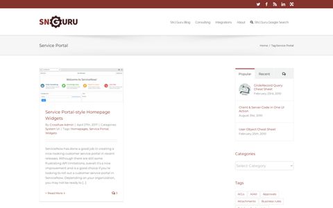 Service Portal Archives - ServiceNow Guru