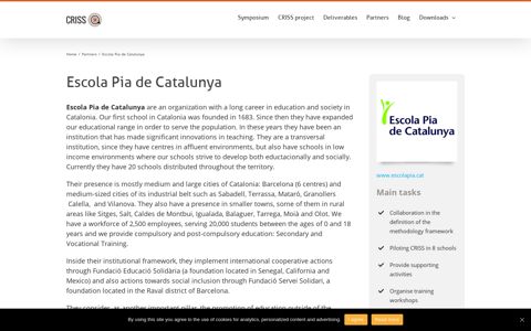 Escola Pia de Catalunya - Criss