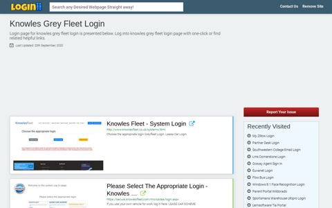 Knowles Grey Fleet Login - Loginii.com