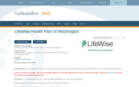 LifeWise Health Plan of Washington | OneHealthPort