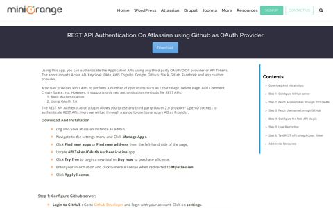 REST API Authentication in Atlassian using Github as OAuth ...
