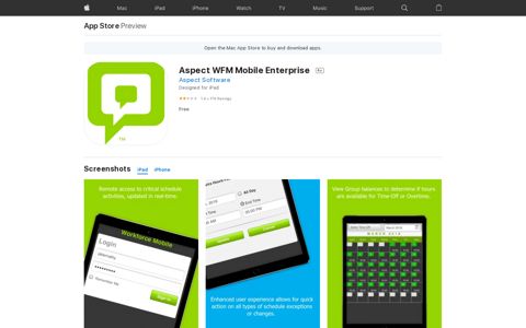 ‎Aspect WFM Mobile Enterprise on the App Store