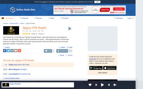 Jippyx-FM Radio Listen Live - Koblenz, Germany | Online ...