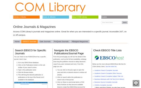 EBSCO Journals - Online Journals & Magazines - LibGuides ...
