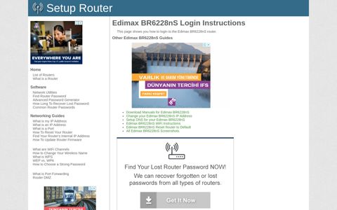 How to Login to the Edimax BR6228nS - SetupRouter