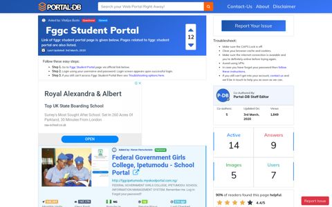 Fggc Student Portal