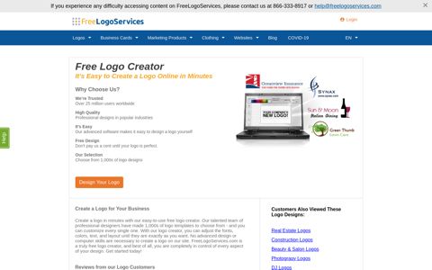 Design a Logo With Our Free Logo Creator | FreeLogoServices