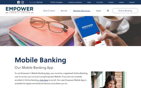 Mobile Banking - Empower Credit Union