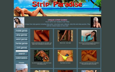 StripParadise games - Play with hot babes for free
