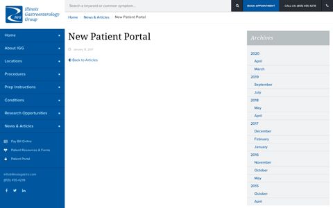 New Patient Portal - Illinois Gastro