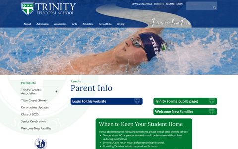 Parent Info | Coed Independent ... - Trinity Episcopal School