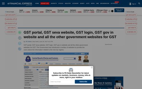 GST portal, GST seva website, GST login, GST gov in website ...