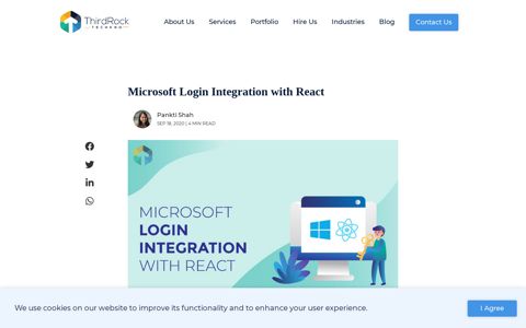Microsoft Login Integration with React - Third Rock Techkno