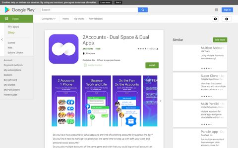 2Accounts - Dual Space & Dual Apps - Apps on Google Play