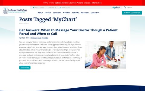 MyChart Archives - LeBauer HealthCare