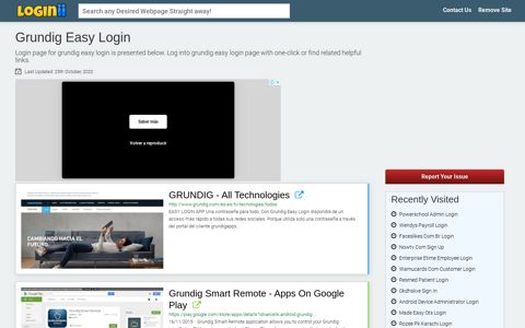 Grundig Easy Login | Accedi Grundig Easy - Loginii.com