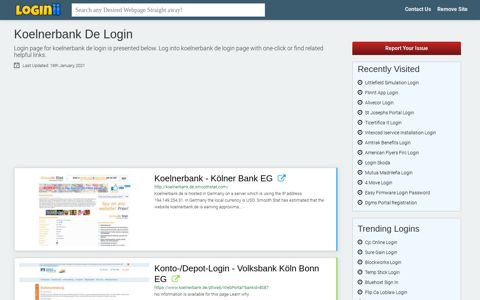 Koelnerbank De Login - Straight Path to Any Login Page!
