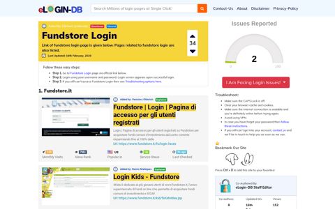 Fundstore Login - A database full of login pages from all over the ...