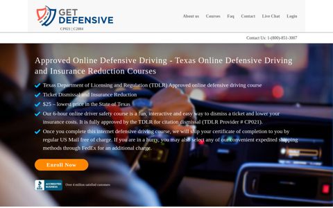 Online Defensive Driving - GetDefensive.com