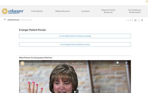 MyChart / Patient Portals - Erlanger Health System