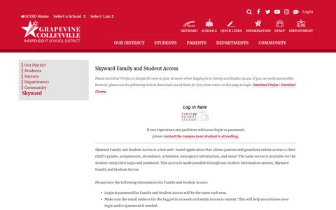 Skyward Family and Student Access - gcisd