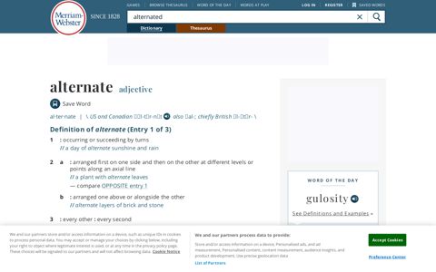 Alternated | Definition of Alternated by Merriam-Webster