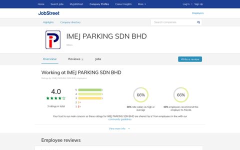 Working at IMEJ PARKING SDN BHD company profile and ...