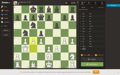Chess: huh24 vs Linovillarrasa - 4693040810 - Chess.com