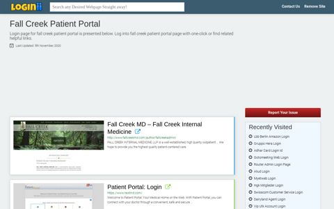 Fall Creek Patient Portal - Loginii.com